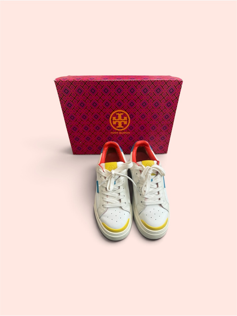 Tory Burch Ladybug Leather Sneakers